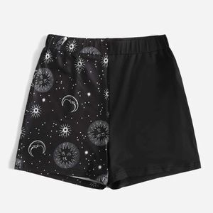 Sun and Moon Biker Shorts
